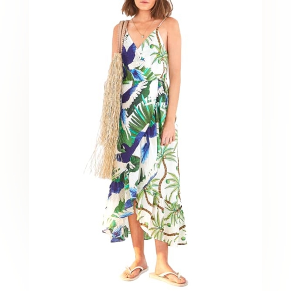 Farm rio mixed palm dress - Picture 1 of 7